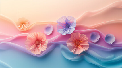 Pastel floral background