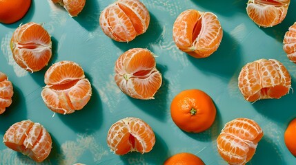 tangerines cut out
