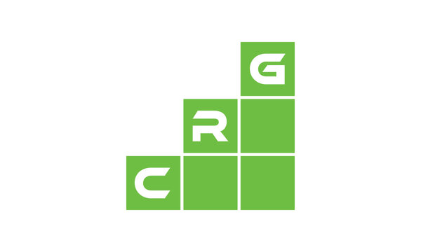 CRG initial letter financial logo design vector template. economics, growth, meter, range, profit, loan, graph, finance, benefits, economic, increase, arrow up, grade, grew up, topper, company, scale