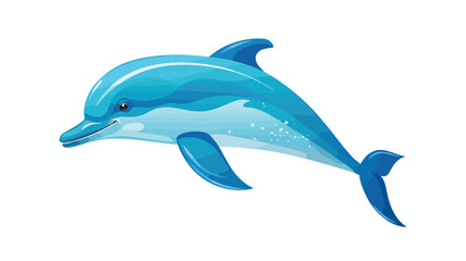 Dolphin Vector illustration on a white background.