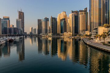 Fototapeta na wymiar View of Dubai Marina, United Arab Emirates.