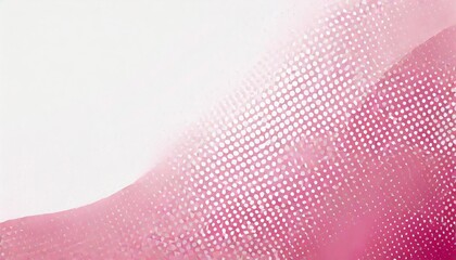 abstract dotted pink background with sheer waves halftone pattern illustration on white in 4k resolution design for poster banner website or template - obrazy, fototapety, plakaty