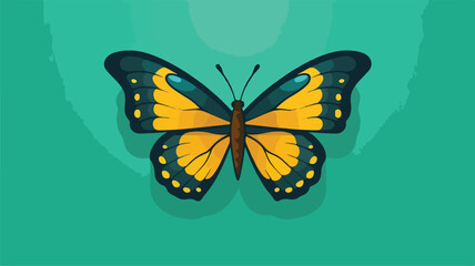 Butterfly logo vector icon illustration flat vector