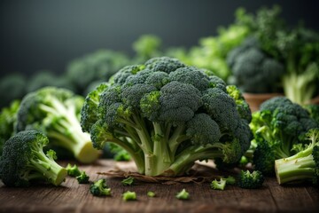 broccoli healthy food organic vegetables background