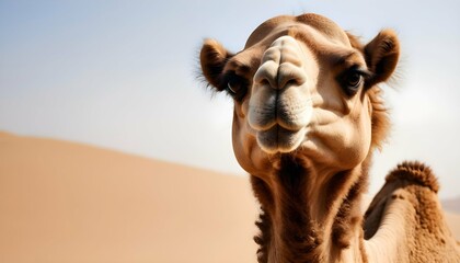 A Camel Gazing Into The Distance With A Serene Exp Upscaled 4 2
