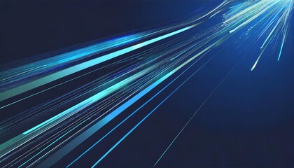 Fototapeta na wymiar vector abstract science futuristic energy technology concept digital image of light rays stripes lines with blue light speed and motion blur over dark blue background