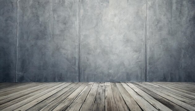 concrete wall and floor for product presentation empty light gray abstract cement wall and studio room
