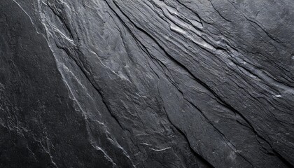 black anthracite stone concrete texture background panorama banner long - obrazy, fototapety, plakaty