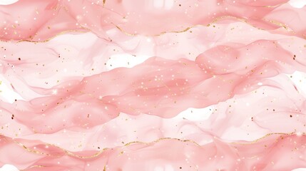 a pink and gold wallpaper with a white background and gold glitters on the top of the wall and the bottom of the wall. - obrazy, fototapety, plakaty