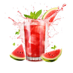 watermelon juice splash