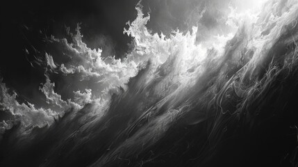 Enigmatic Smoke and Dust Overlays for Digital Art - Abstract Light Textures with Floating Particles and Mysterious Effects Using Generative AI - obrazy, fototapety, plakaty