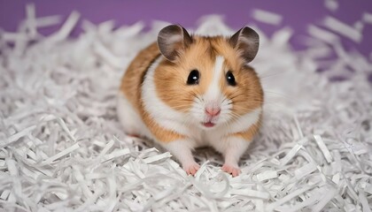 A Hamster Rolling Around In A Bed Of Shredded Pape Upscaled 2