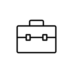 Briefcase icon vector isolated on white background. Briefcase vector icon