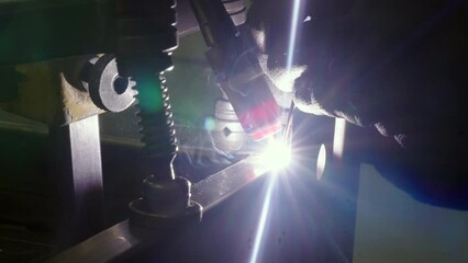 A Close-Up Of Welding In Action, With A Radiant Light Casting A Glow On The Metalwork, Demonstrating The Heat And Precision Of The Trade - Zakynthos, Greece