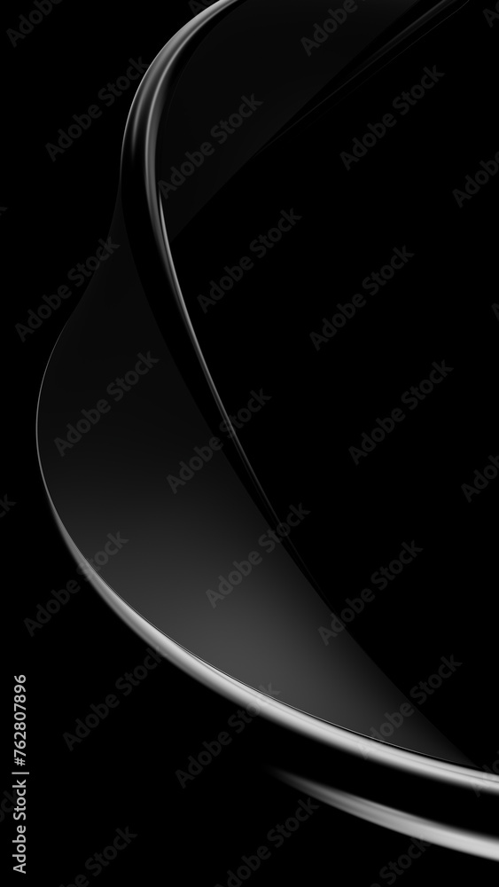 Poster abstract black vertical background illustration. 3d rendering illustration not ai