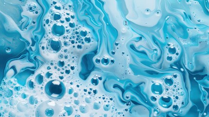 Drops- liquid foam. Fluid aqua- abstract pattern nature. Background- cleansing wash. Shampoo bubbles- soapy water