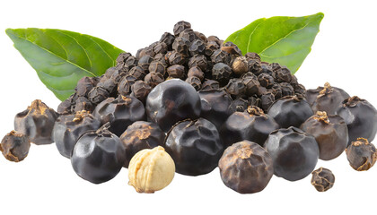 pepper isolated on white transparent background with clipping path, for printing and web page, banner design, sticker, png transparent.