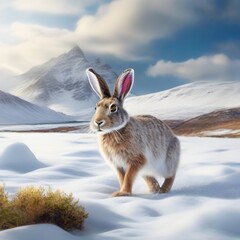 rabbit in the snow generative ai
