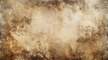 Distressed Sepia Brushstroke Background with Retro Charm