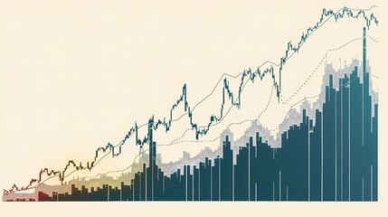 currency exchange chart background image of an exchange trading chart