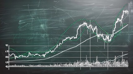 Obraz premium currency exchange chart background image of an exchange trading chart
