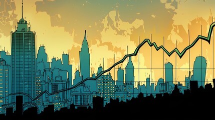 Obraz premium currency exchange chart background image of an exchange trading chart