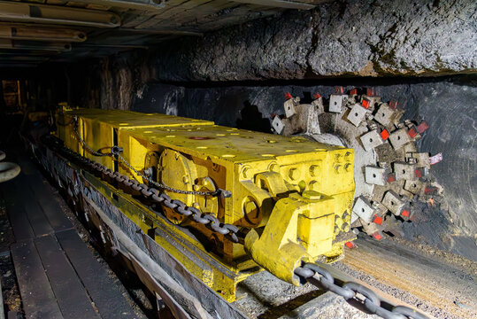 Drilling machine in coal mine