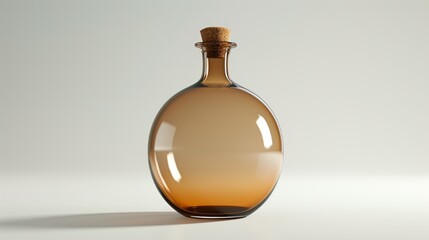 Empty decorative bottle. Generative AI