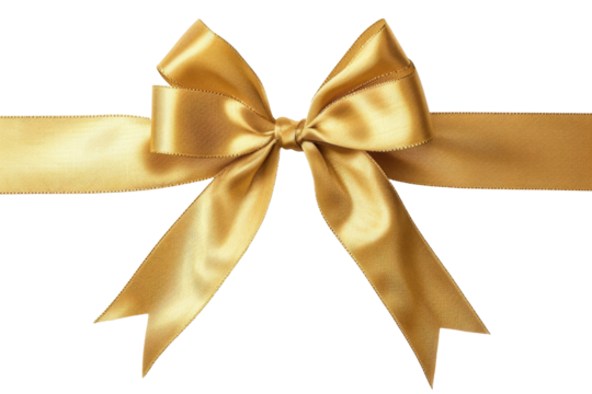 gold ribbon bow