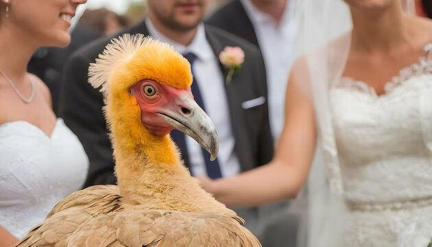 A Dodo Bird At A Wedding Ceremony Upscaled 3