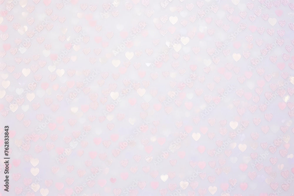 Aufkleber playful hearts of various sizes and colors seem to be dancing across a clean white background, creat