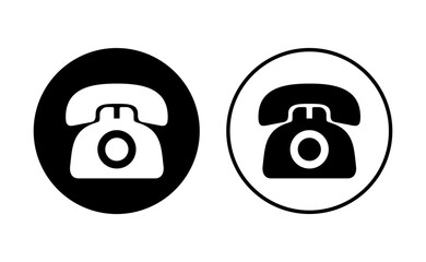 Telephone icon set. phone icon vector.