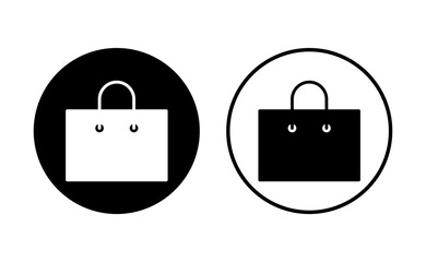 Shopping bag icon set. shopping icon vector