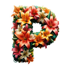 Isolated 3D Letter on a Clear PNG Canvas, Generative AI