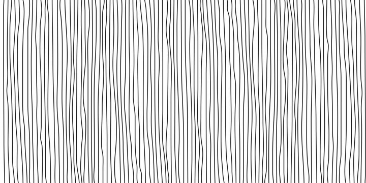 Hand-drawn black vertical lines on transparent background. Abstract line banner. Vector illustration