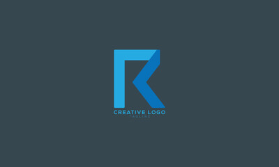 RK KR Abstract initial monogram letter alphabet logo design