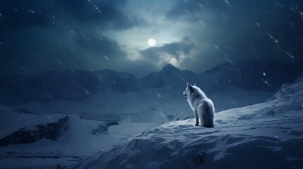 A family of polar bears taking a leisurely stroll across a frozen tundra. - obrazy, fototapety, plakaty