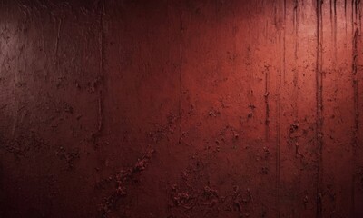 red wall background for horror theme with copy space for text