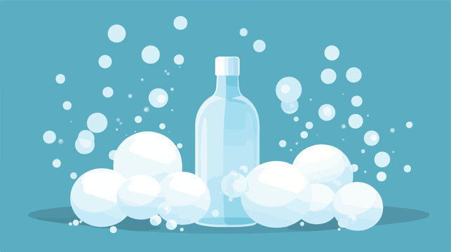 Illustration of foam bubbles. Image of soft foaming