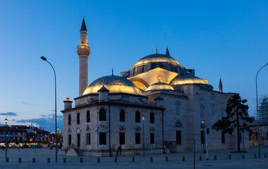 Selimiye Mosque, an Ottoman mosque in Konya, the Central Anatolia Region of Turkey