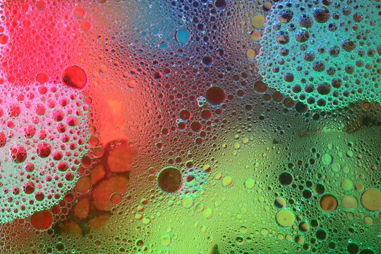 Abstract Colorful Liquid bubbles background