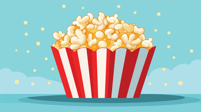Illustration of popcorn. Image of snack food in car