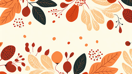 Leaves pattern, seamless background picture
