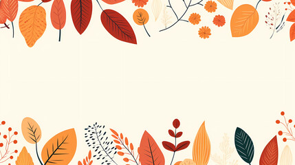 Leaves pattern, seamless background picture