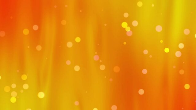 Abstract background orange with bubbles lighting animation full screen liquid