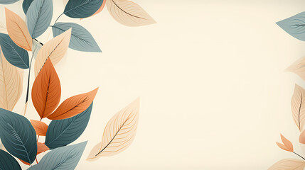 Fototapeta premium Abstract autumn leaves