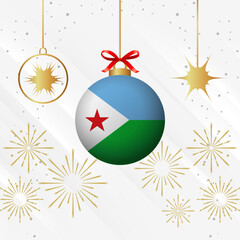 Christmas Ball Ornaments Djibouti Flag Celebration