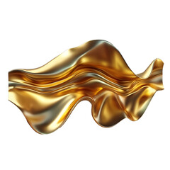 abstract background with golden flowing lines