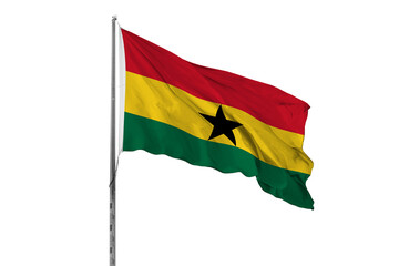 Waving Ghana flag