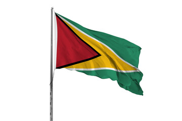Waving Guyana flag